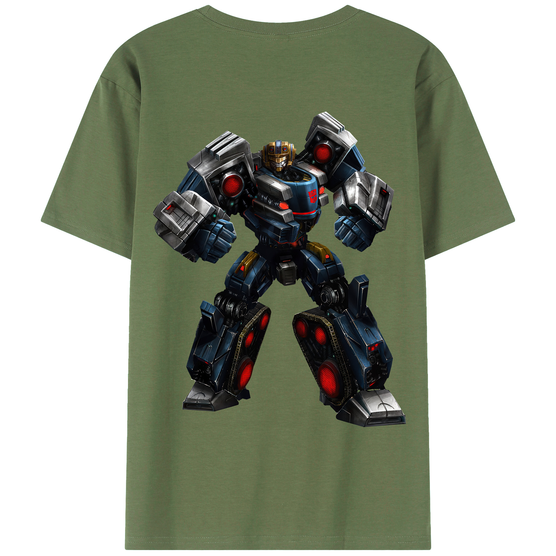 （画像用） Transformers トランスフォーマー 綿100％ メンズ半袖Tシャツ（バックプリント） 通気性
